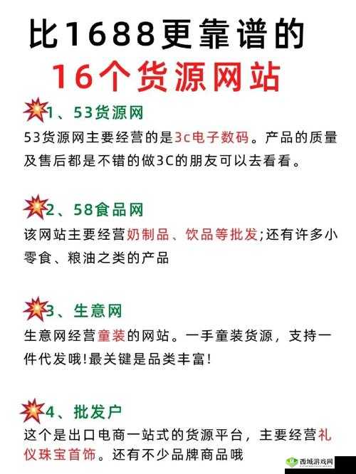 成品网站货源 1：稳定可靠的货源渠道