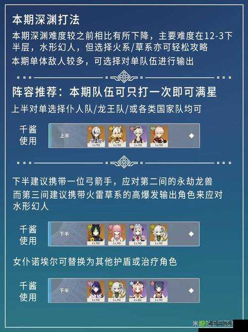 原神深渊9层打法攻略,资源管理、高效利用与避免浪费