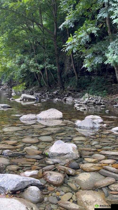 桃源洞口已是溪水潺潺流淌,别有一番景致