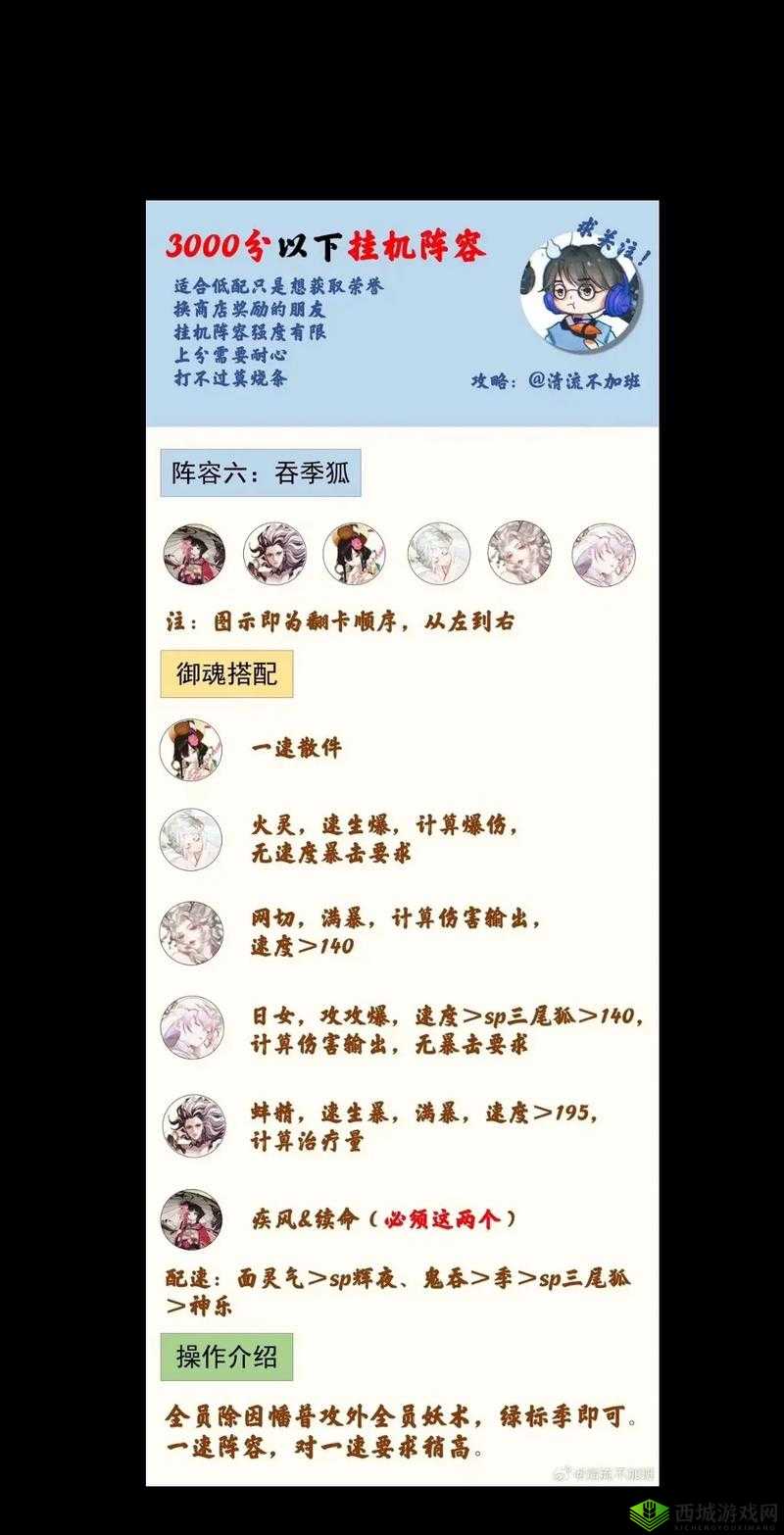 阴阳师手游先手伪清流斗技上分阵容分享，资源管理的艺术